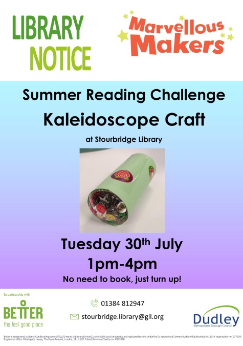 Stourbridge Library - Kaleidoscope Craft